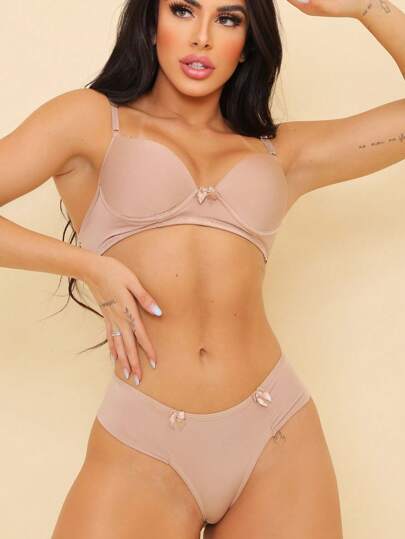 Conjunto de Lingerie Calcinha Fio Dental Sexy