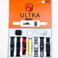 Relógio Smartwatch Series 9 Ultra com 7 Pulseiras + kit limpeza 3 em 1 de Brinde