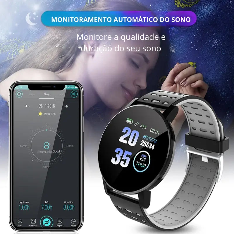 Smartwatch à Prova D'água Slimcorpion