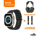 Kit ROFFIT® Smartwatch IWO9 + Fone AirMax [+2 PULSEIRAS DE BRINDE + FRETE GRÁTIS]