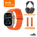 Kit ROFFIT® Smartwatch IWO9 + Fone AirMax [+2 PULSEIRAS DE BRINDE + FRETE GRÁTIS]