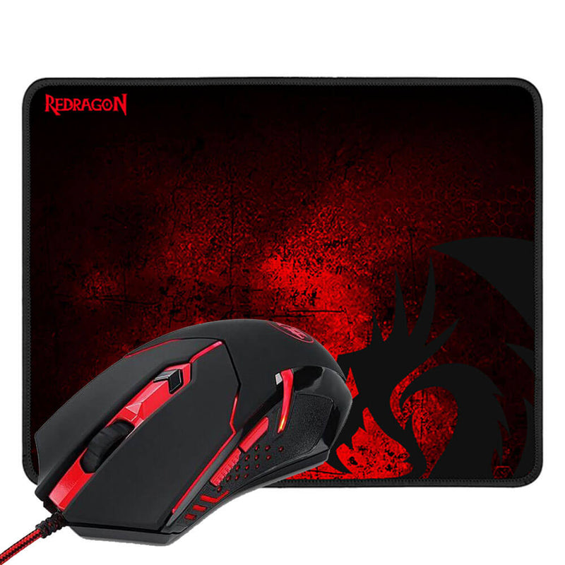 Combo Gamer Redragon Mouse LED + Mousepad - M601 BA