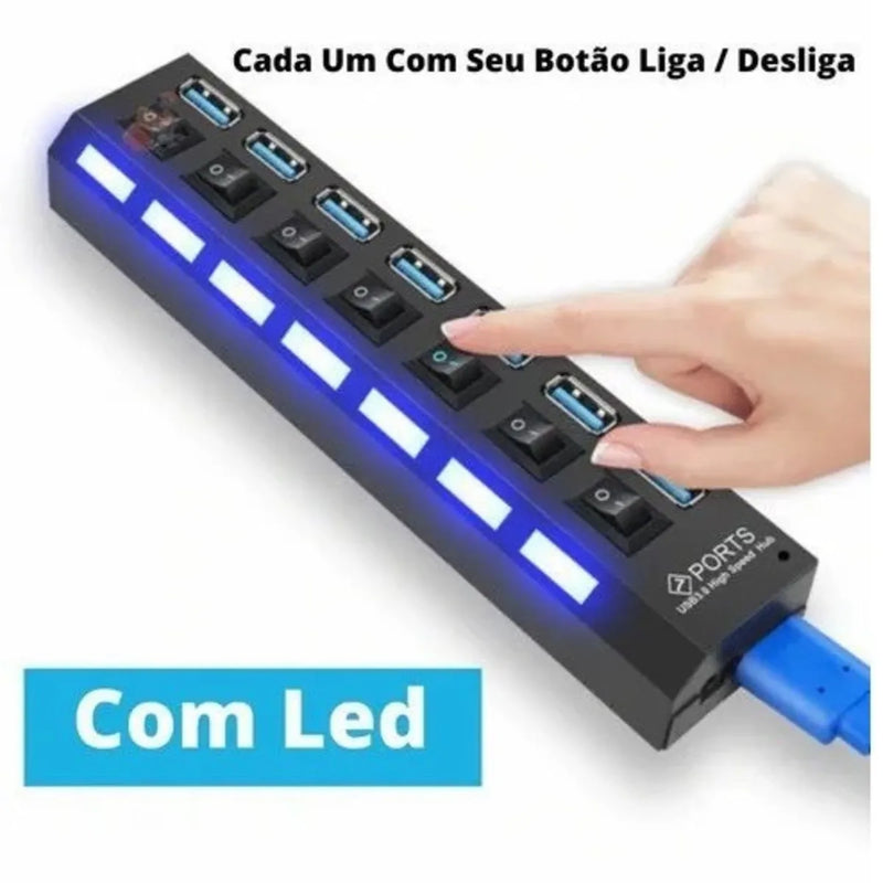 Filtro de Linha USB - Extensão com Interruptor USB