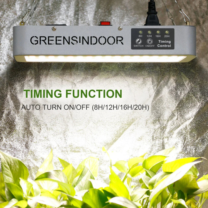 Painel LED Espectro Completo com Temporizador Embutido para Cultivo - Greens Indoor Phytolamp 3000W 660NM