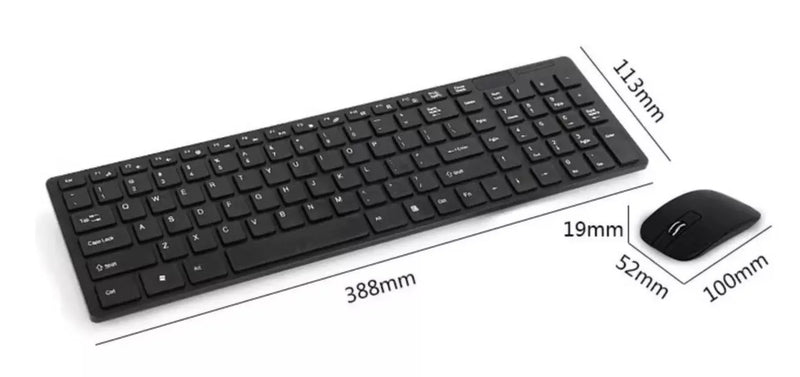 Kit Mouse e Teclado Sem Fio Bluetooth