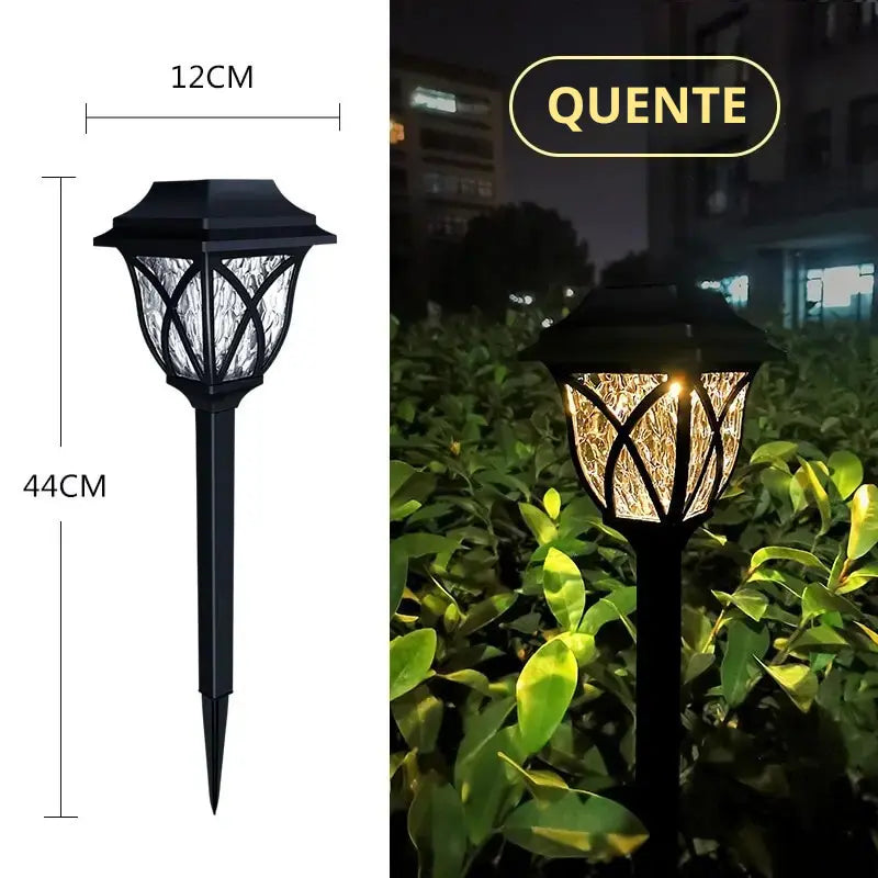 Lâmpada LED Solar Externa à Prova D'água - Jardim Inglês [COMPRE 1 LEVE 2]