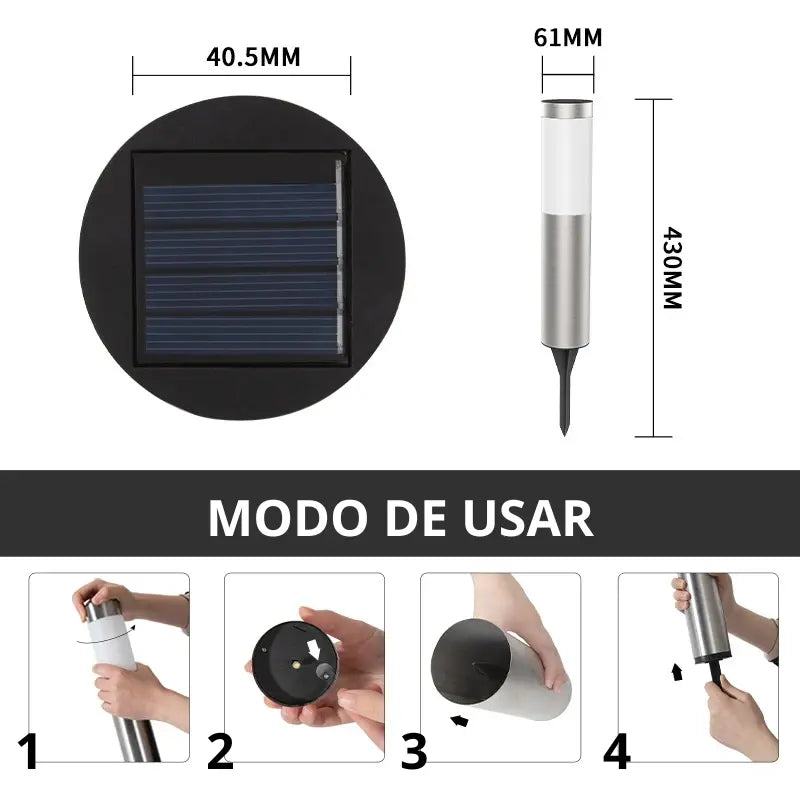 Luminária LED Solar Externa À Prova D'água - GardenShine