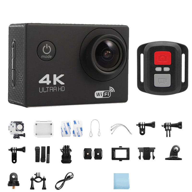 Câmera de Ação Profissional Portátil 4K Ultra HD 60FPS - Estilo Go Pro