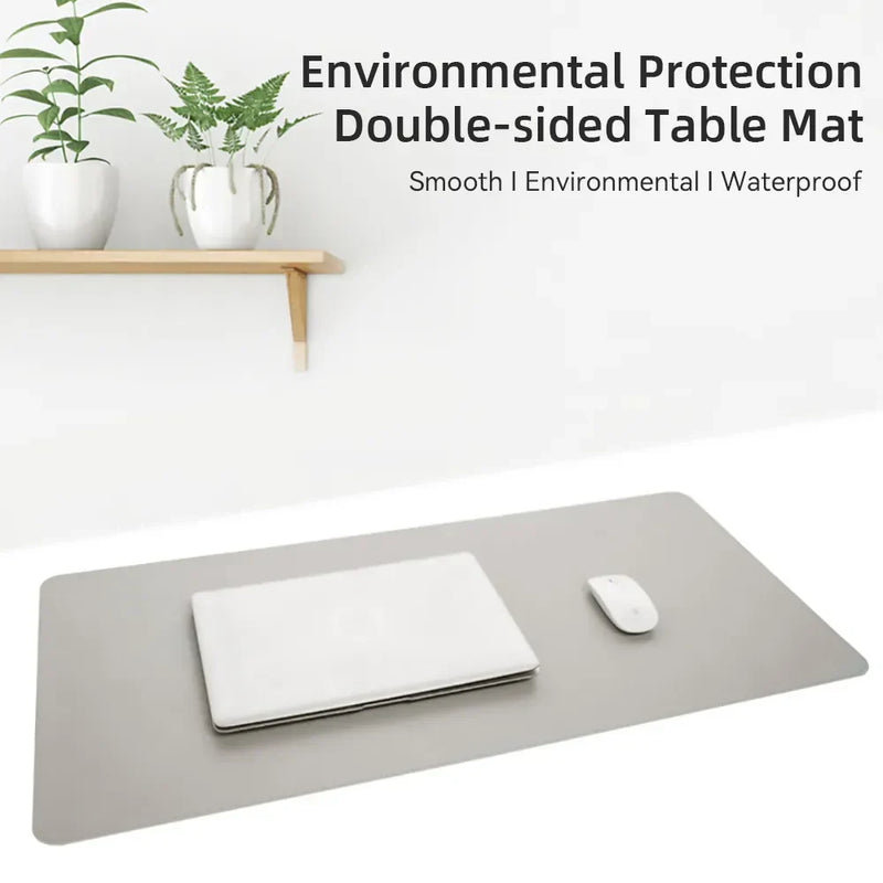 Mouse Pad Office PRO em Couro - Impermeável Macio Tamanho Grande - Protetor de Mesa para Trabalho