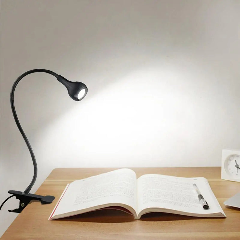 Luminária de Mesa LED USB - Articulável com Grampo