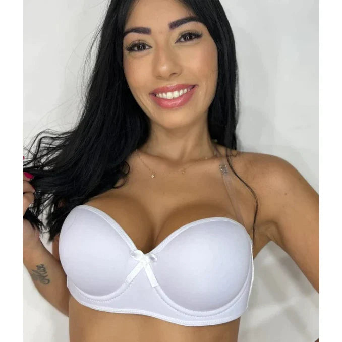 Sutiã Tomara que Caia Com Alça de Silicone Removível  Soutien Bojo Lingerie