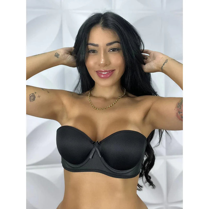 Sutiã Tomara que Caia Com Alça de Silicone Removível  Soutien Bojo Lingerie