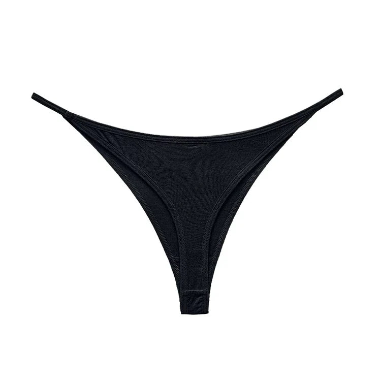 Calça Fio Dental Feminina Sexy De Cintura Fina Confortável De Algodão Esportes E Fitness Lingerie