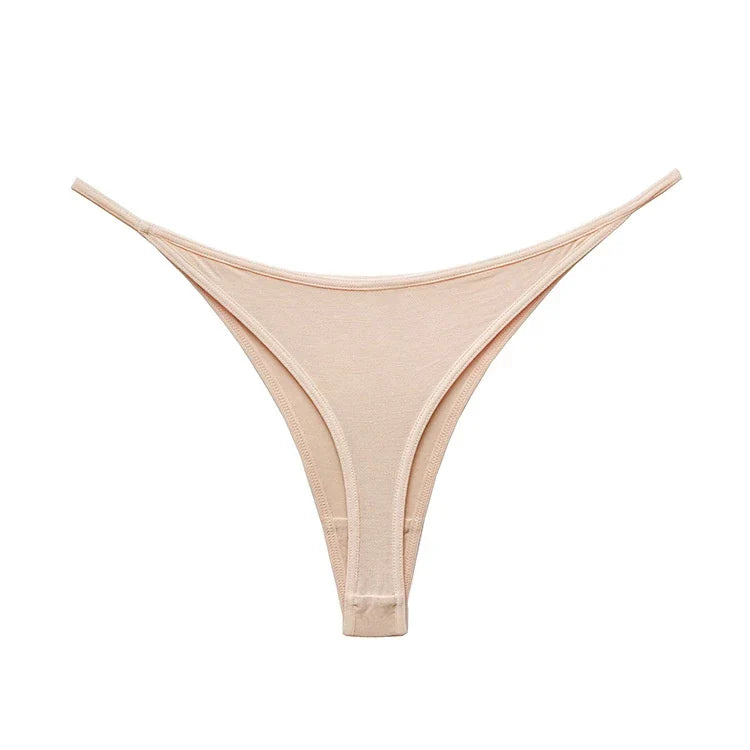 Calça Fio Dental Feminina Sexy De Cintura Fina Confortável De Algodão Esportes E Fitness Lingerie