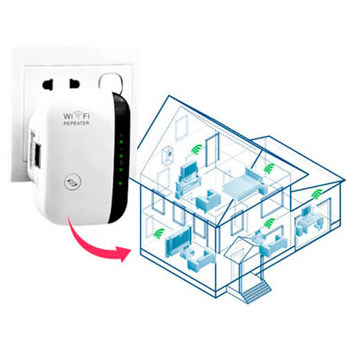 Repetidor WiFi Ampliador de Sinal Wireless/WifiBoost